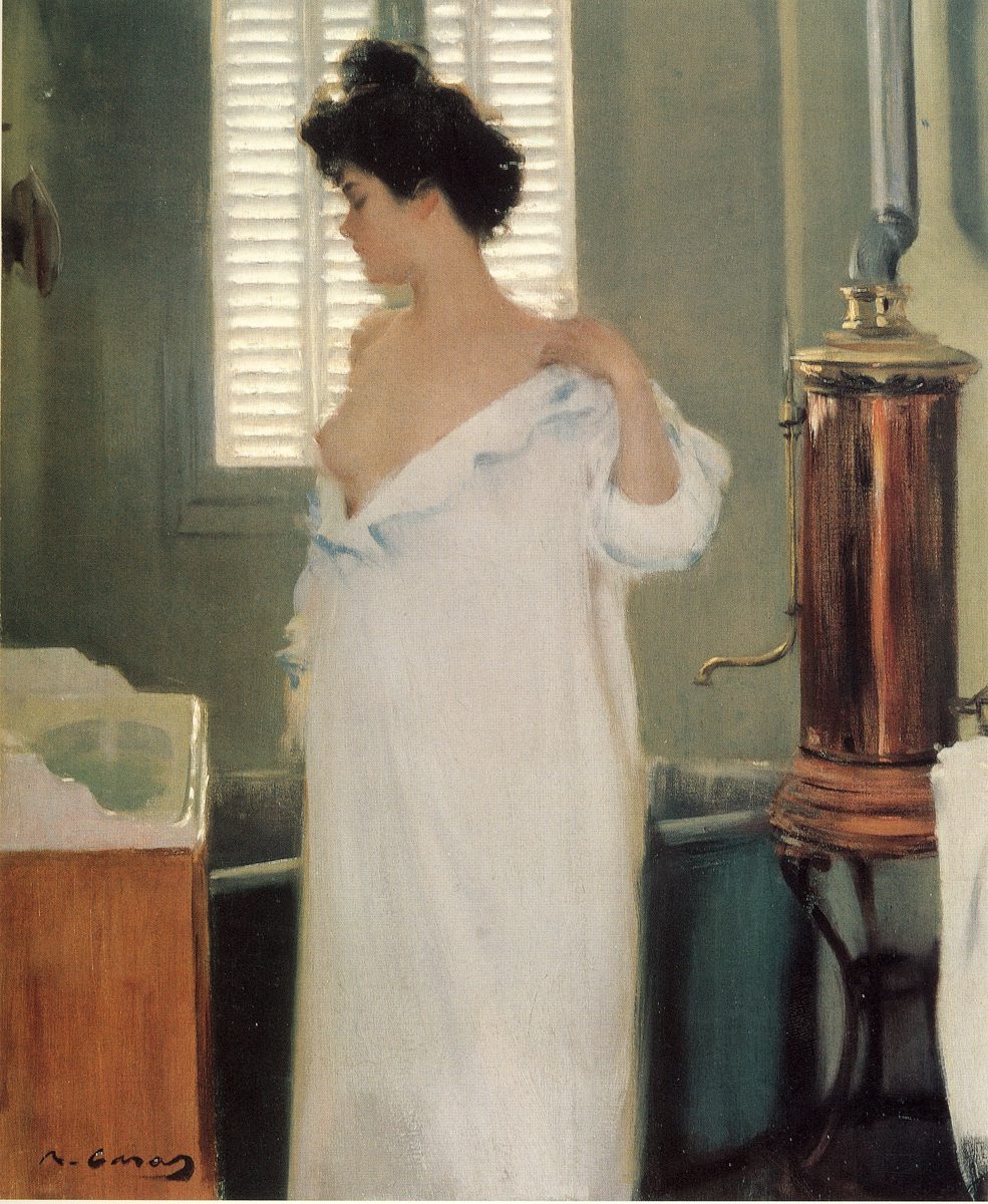 Abans del bany , Ramon Casas, 1894 (Museu de Montserrat)